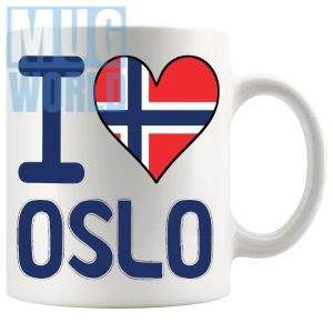 I Love Oslo Mug travel gift mug for anyone who loves Oslo
