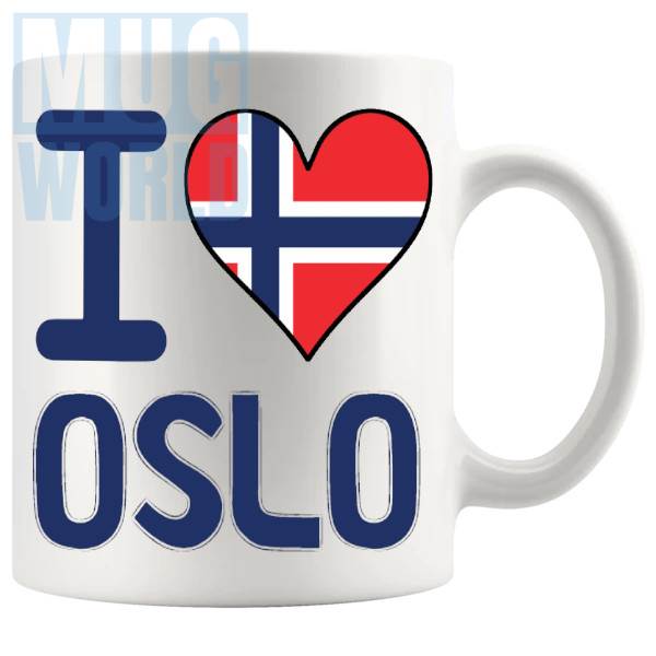 I Love Oslo Mug travel gift mug for anyone who loves Oslo