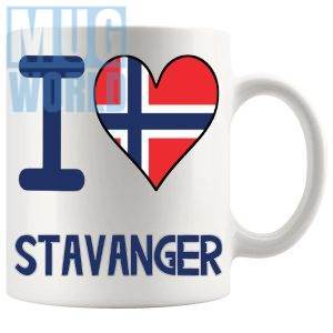 I Love Stavanger Mug travel gift mug for anyone who loves Stavanger