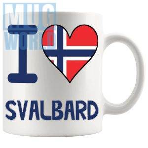 I Love Svalbard Mug travel gift mug for anyone who loves Svalbard