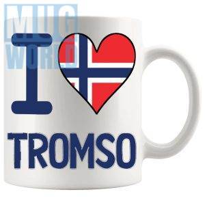 I Love Tromso Mug travel gift mug for anyone who loves Tromso