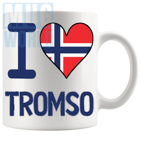 I Love Tromso Mug travel gift mug for anyone who loves Tromso