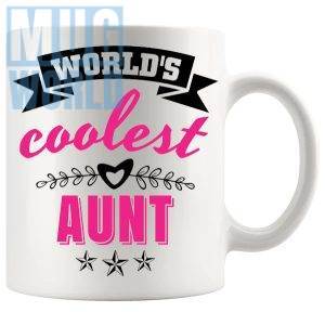 World's Coolest Aunt Mug funny auntie gift for niece or nephew