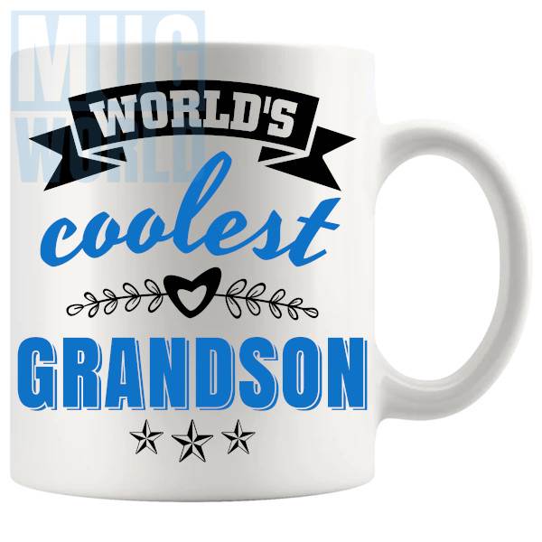 World's Coolest Grandson Mug family gift for grandson