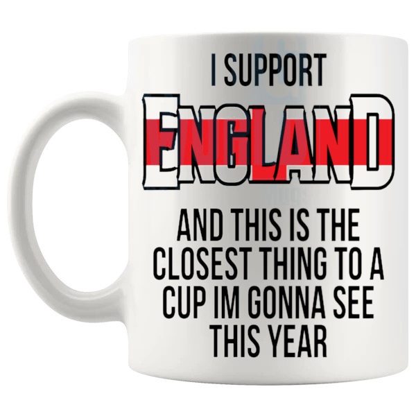 England Euro Mug left handle