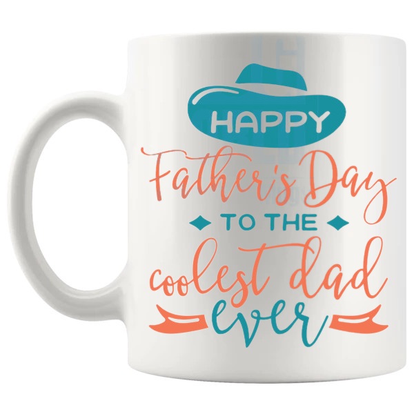 Happy Fathers Day Mug v2 left handle