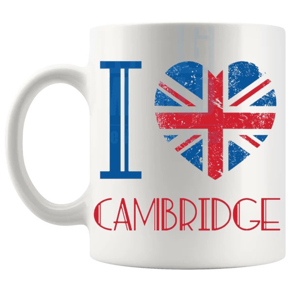 I Love Cambridge Mug left handle