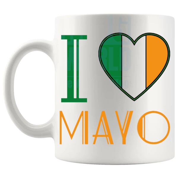I Love Mayo Mug left handle