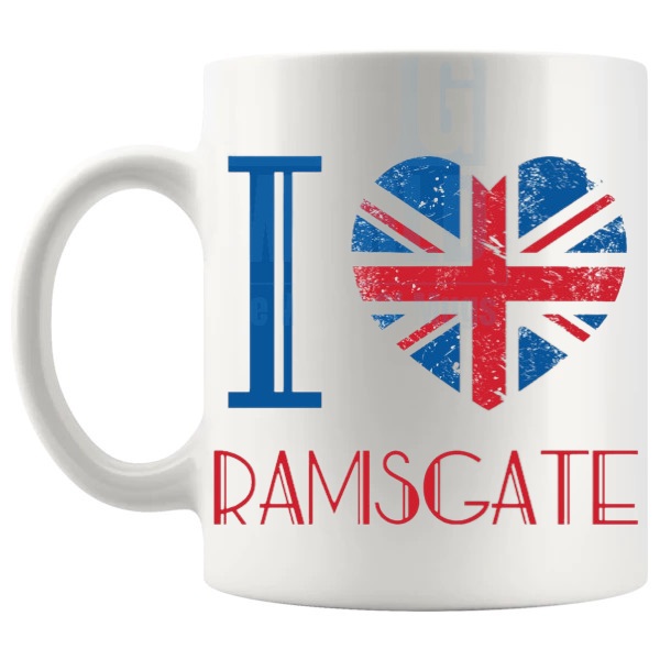 I Love Ramsgate Mug left handle