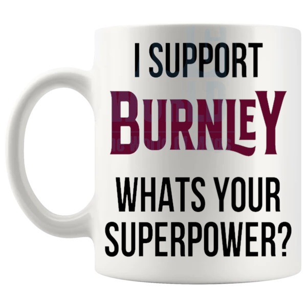 burnley fans superpower mug left handle
