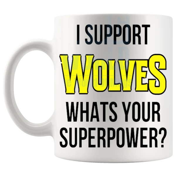 wolves fans superpower mug left handle